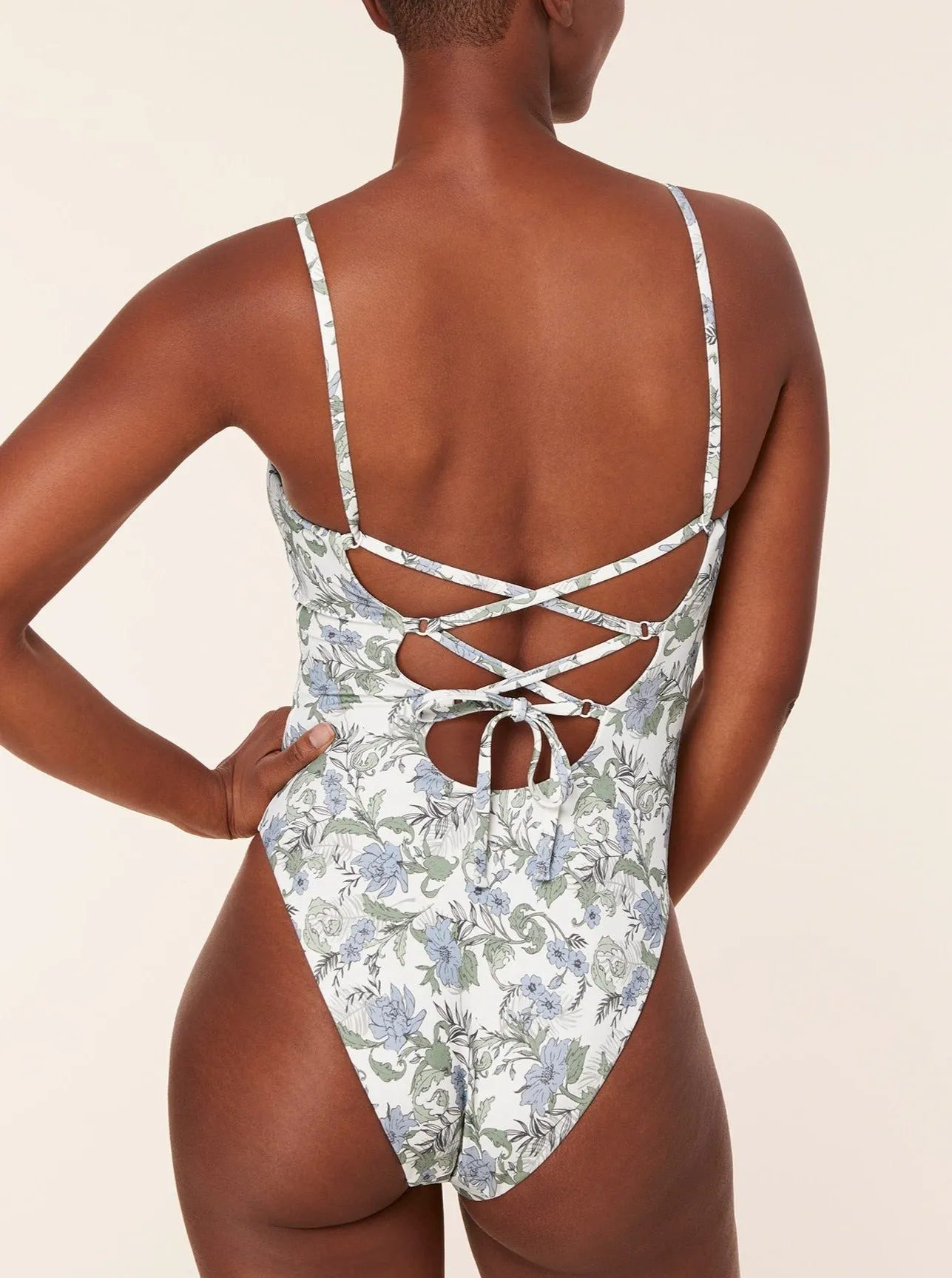The Cabarete One Piece - Eco Nylon - Tuscan Floral - Classic