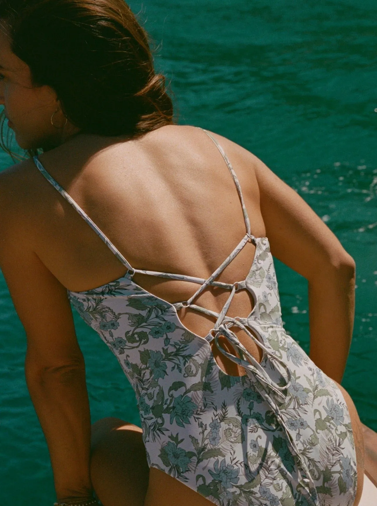 The Cabarete One Piece - Eco Nylon - Tuscan Floral - Classic