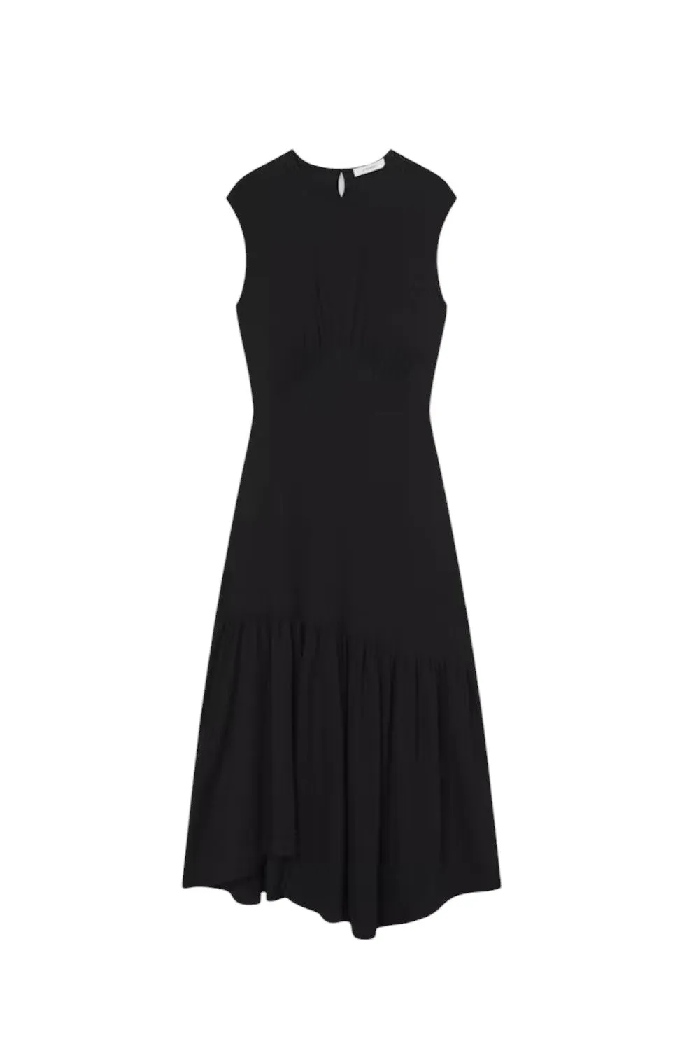 The Gathered Tank Dress - Noir