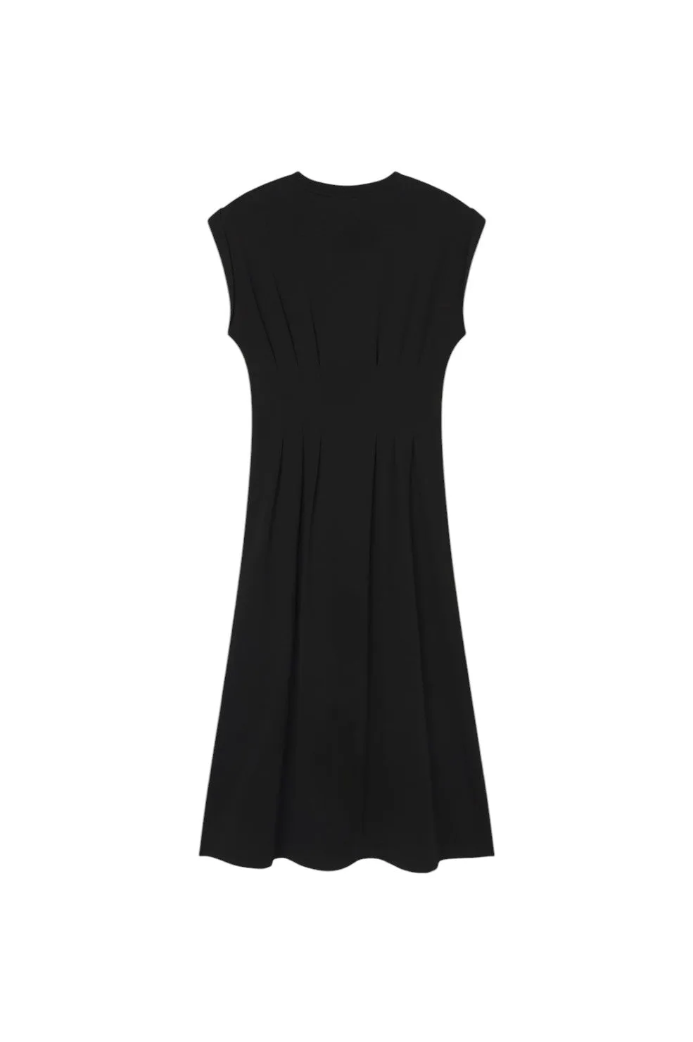 The Jersey Nipped Dress - Black