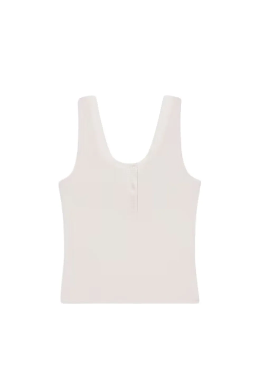 The Satin Trim Tank - Alabaster