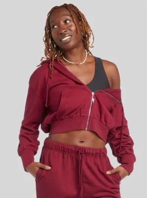 Thunder Zip Up Hoodie - Sweet Wine