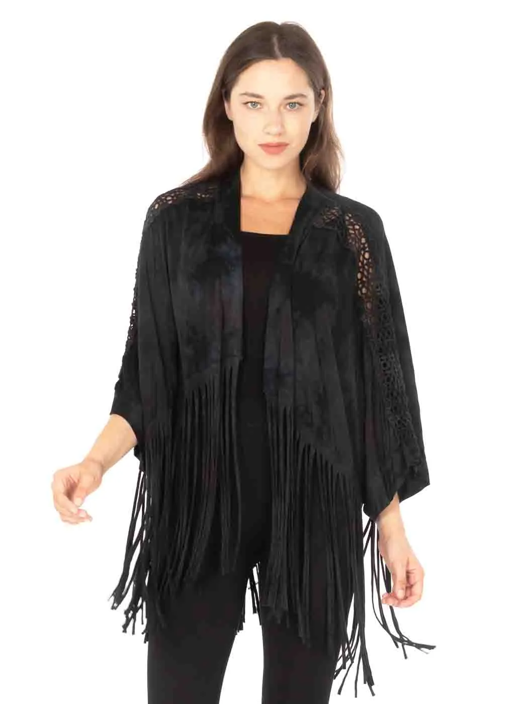 Tianello™ T-Party Knit Paloma Fringed Jacket