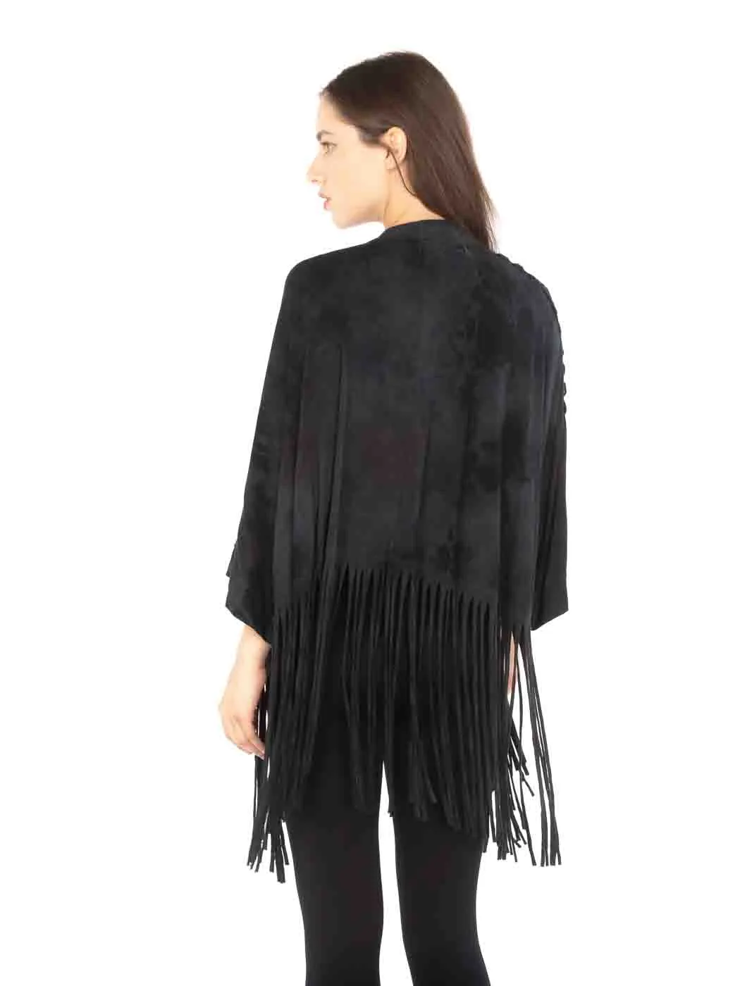 Tianello™ T-Party Knit Paloma Fringed Jacket