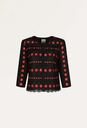 Totem lace round neck short lace Jacket
