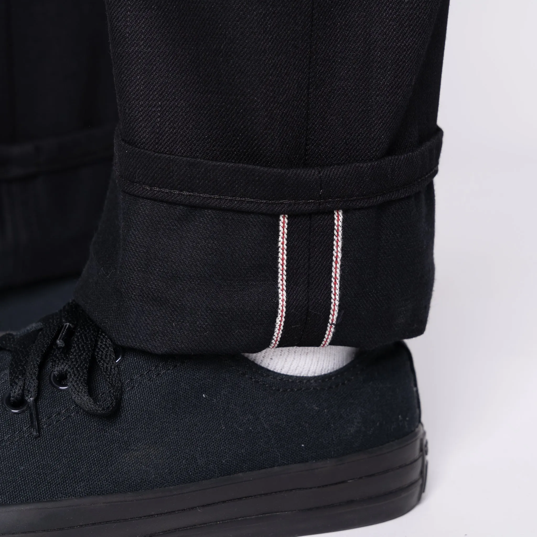 True Guy - Solid Black Selvedge - 36 Long Inseam