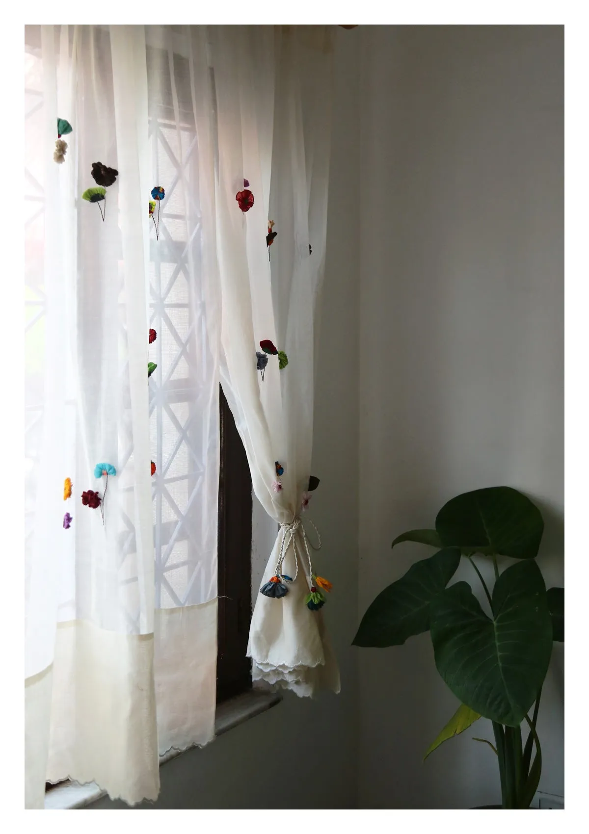 Uttara Off-White Sheer Curtain