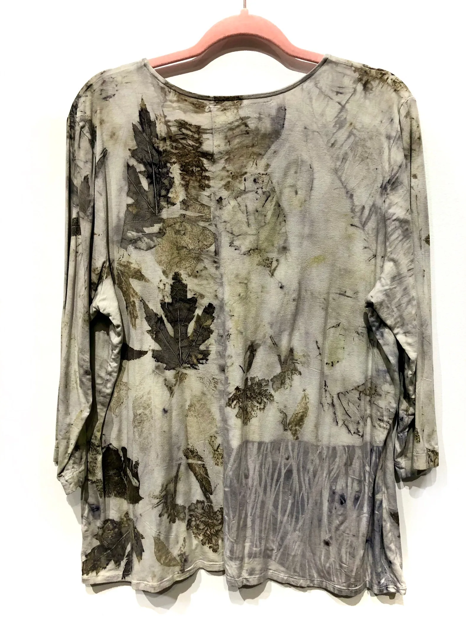 V neck long sleeve bamboo jersey