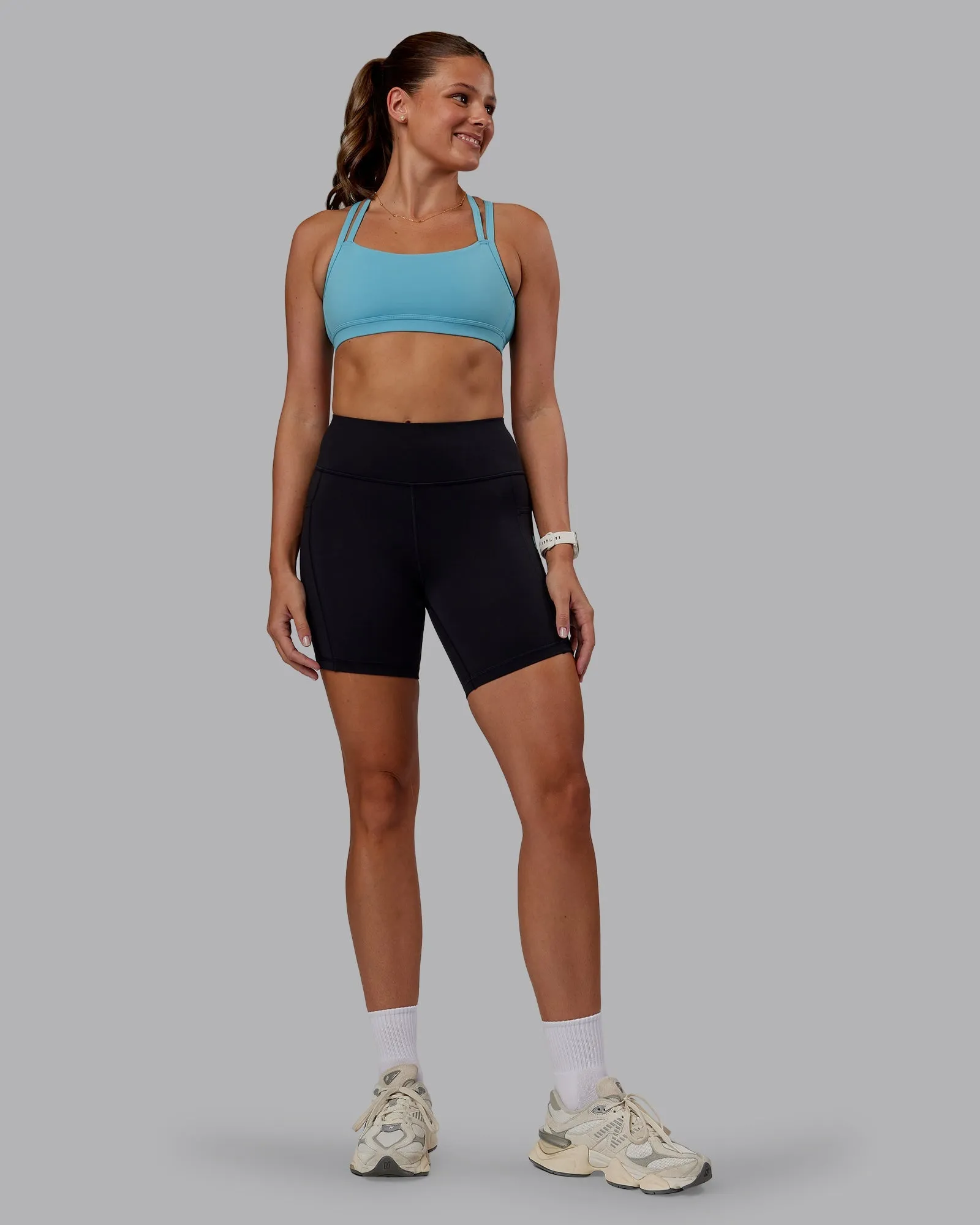 Velocity Sports Bra - Retro Blue