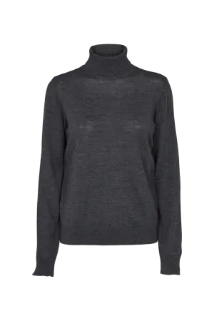 Vera Roll Neck - Dark Grey Mel.
