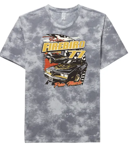 Vintage Pontiac Firebird '77 Unisex Tie Dye T-Shirt