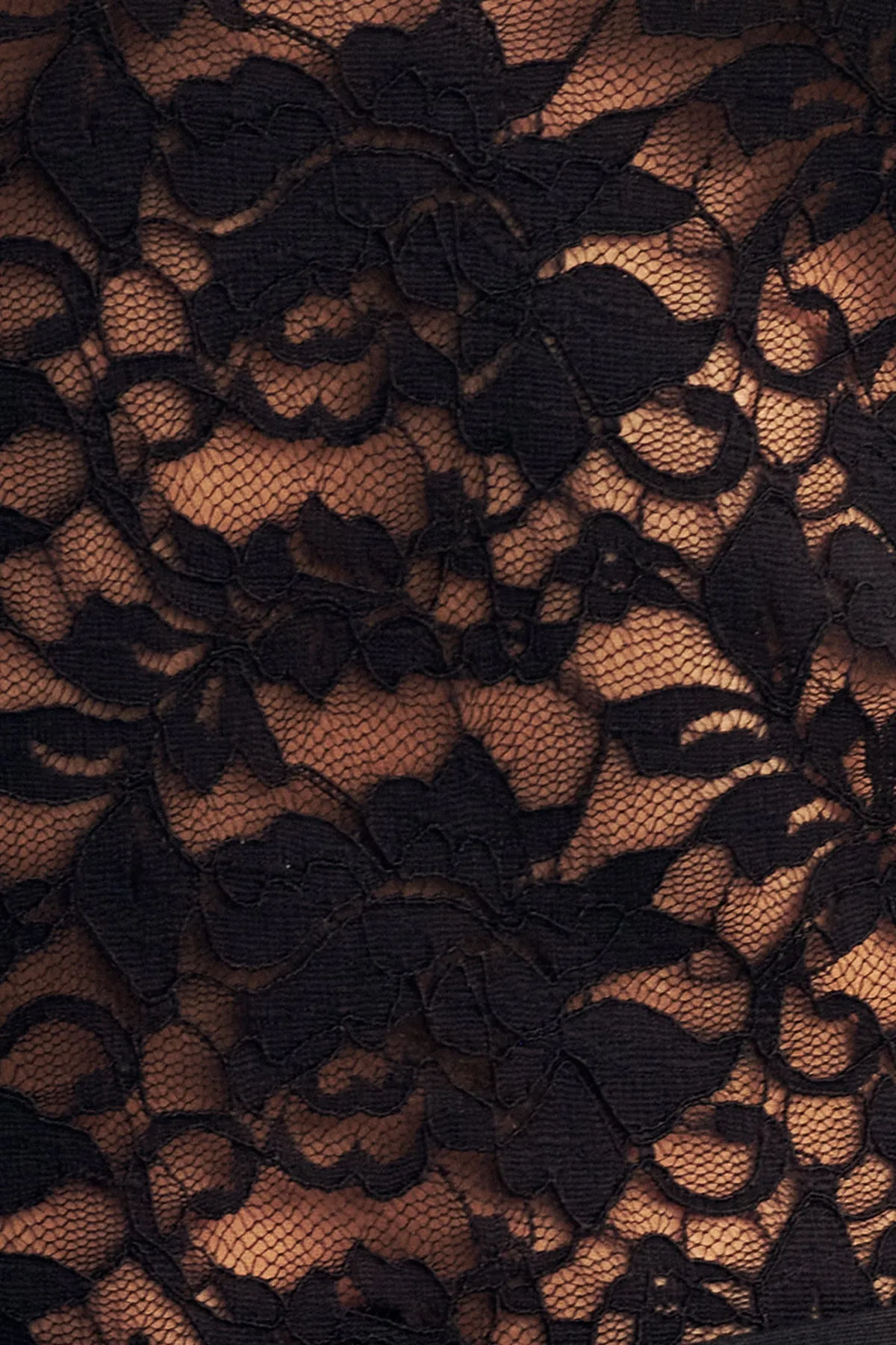 WALLIS LACE TOP - BLACK