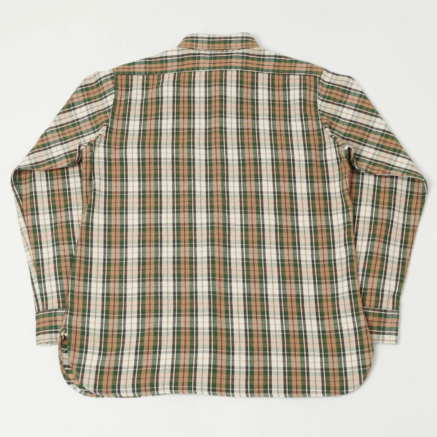 Warehouse & Co 3022 'H Pattern' Check Flannel Shirt - Salmon