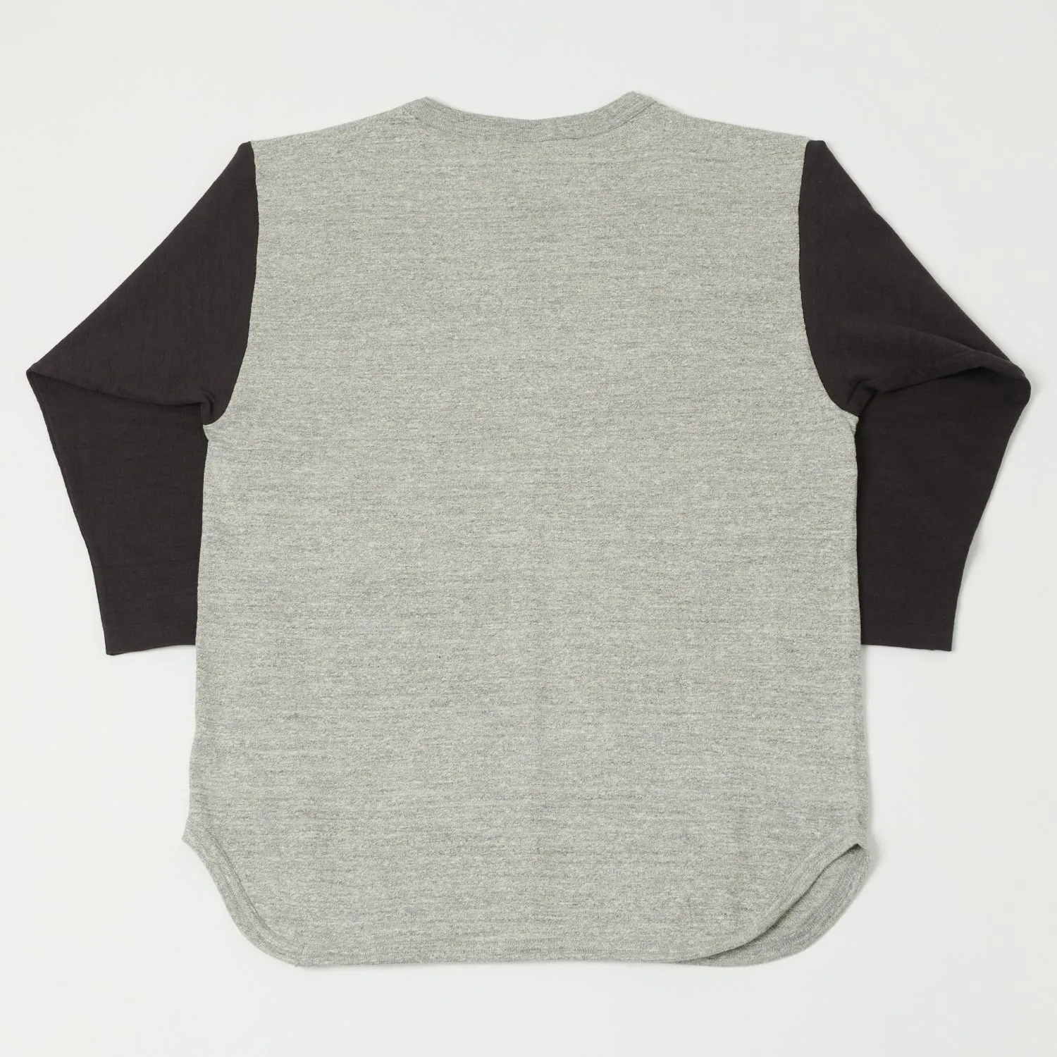 Warehouse & Co 4800 'Men From BTRY C' Baseball Tee - Heather Grey/Sumikuro