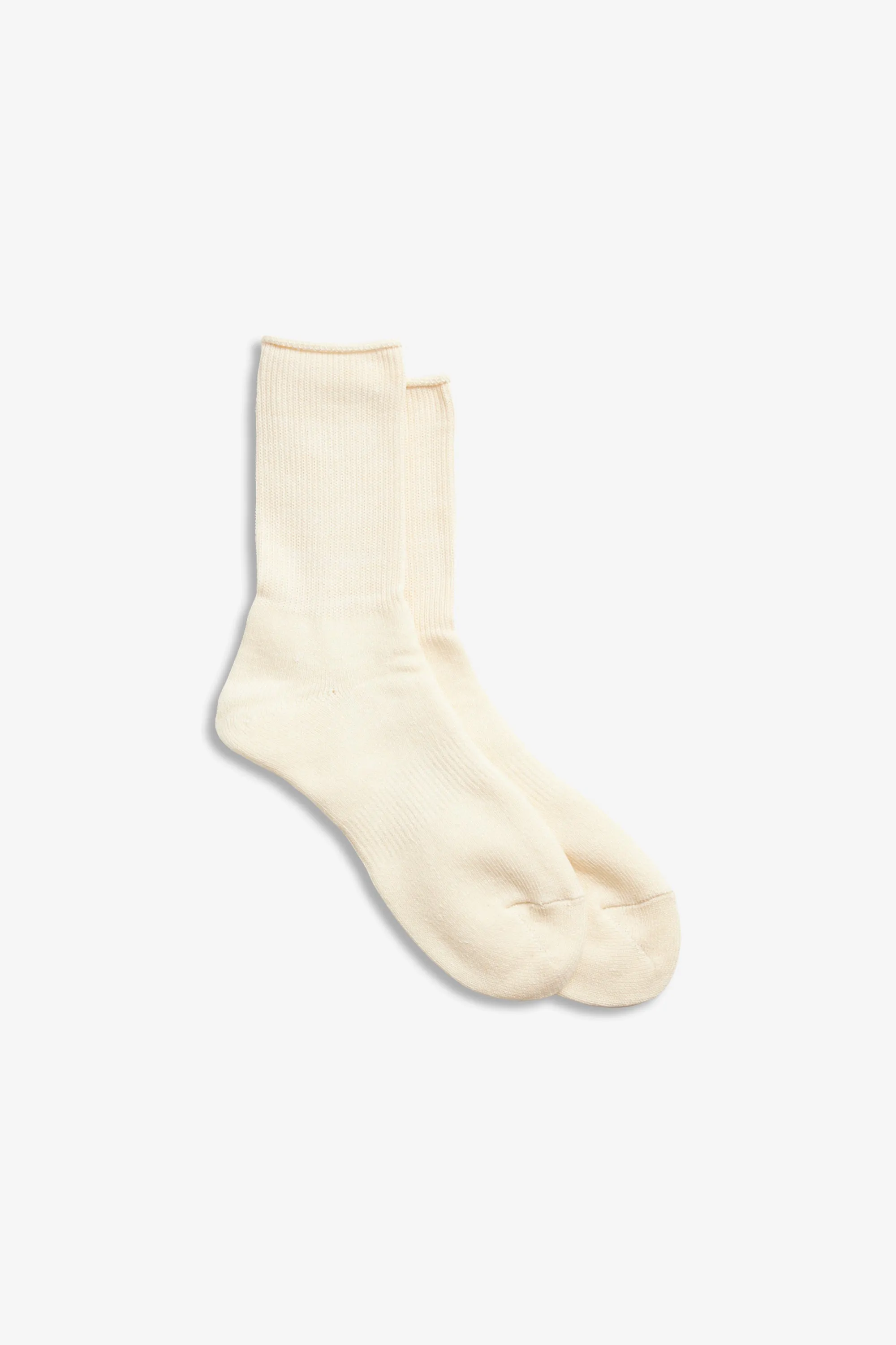 Washi Pile Crew Socks Ivory