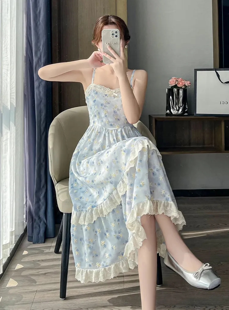 Watercolor Rose Cami Midi Dress (3 Colors)