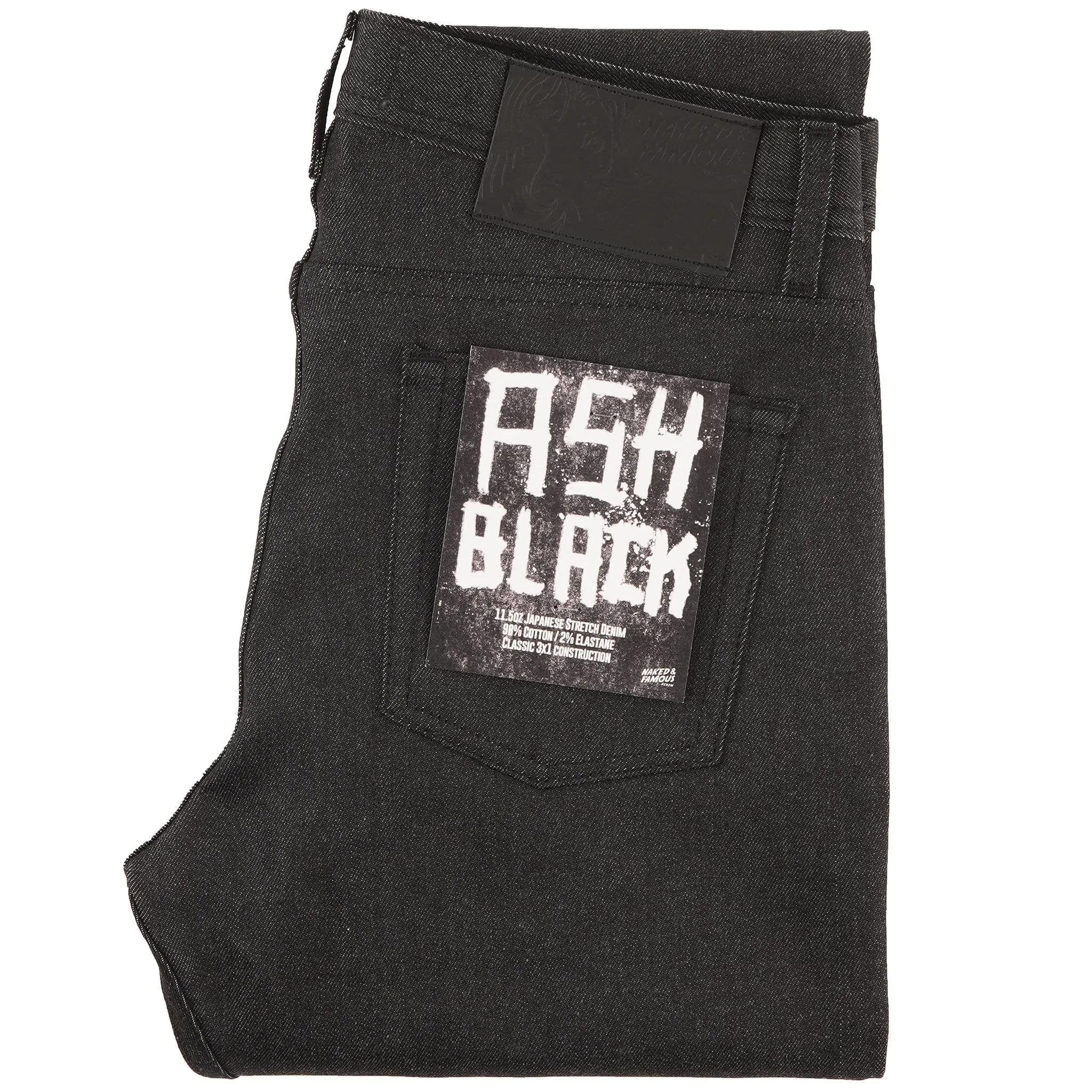 Weird Guy - Ash Black Stretch Denim