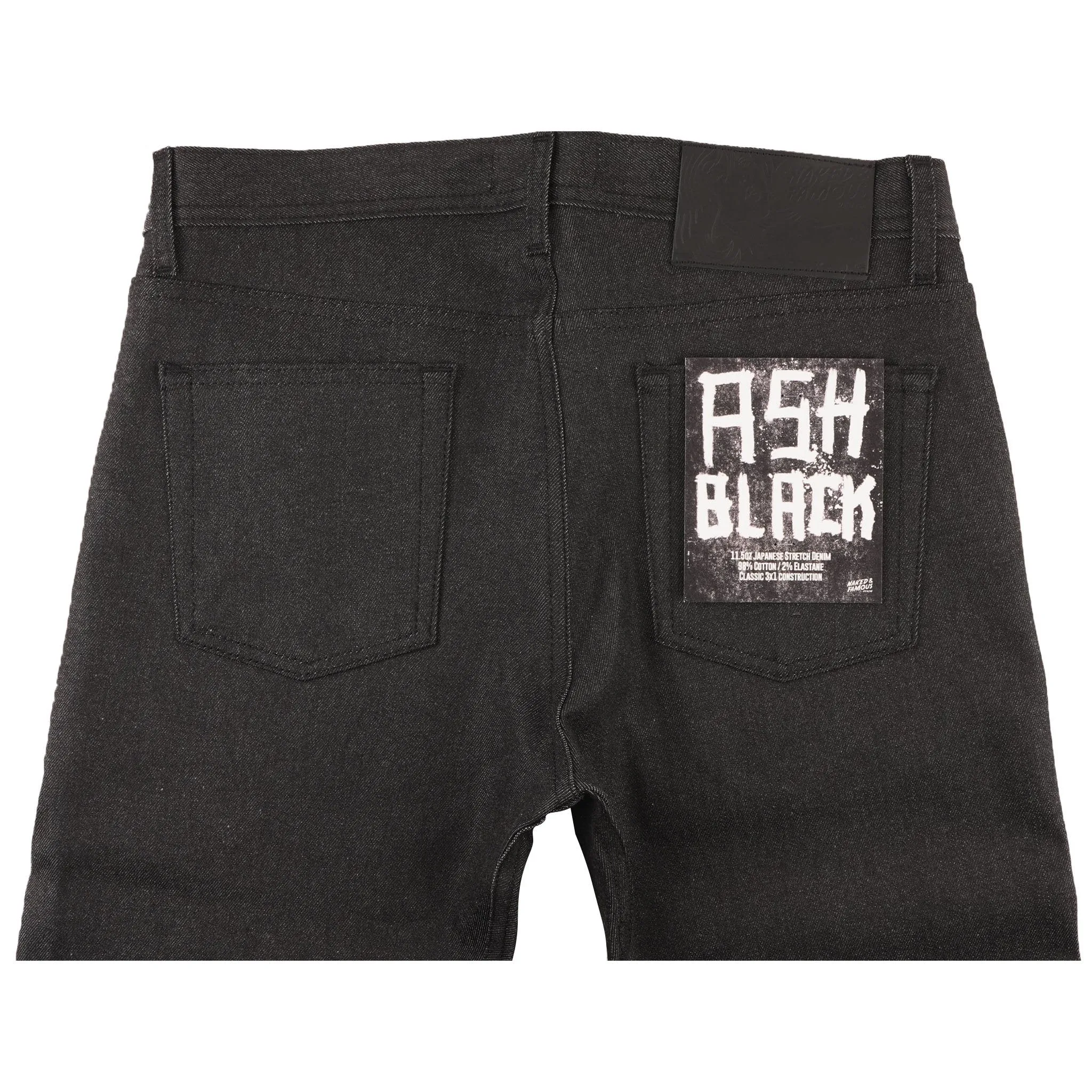 Weird Guy - Ash Black Stretch Denim