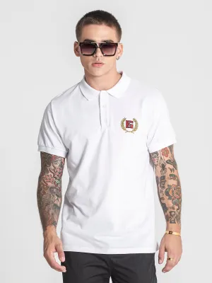 White Retro Polo
