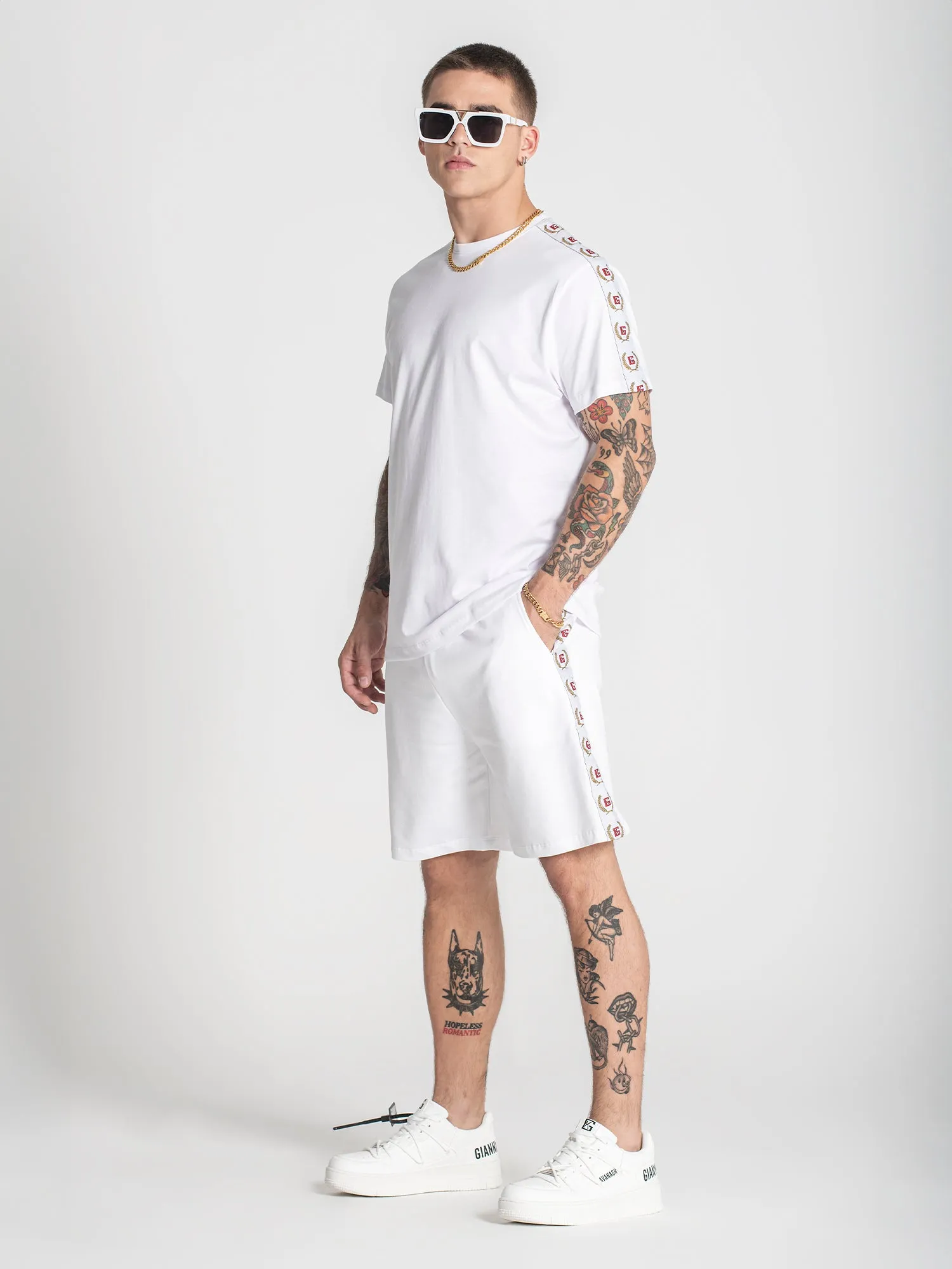 White Retro Tee