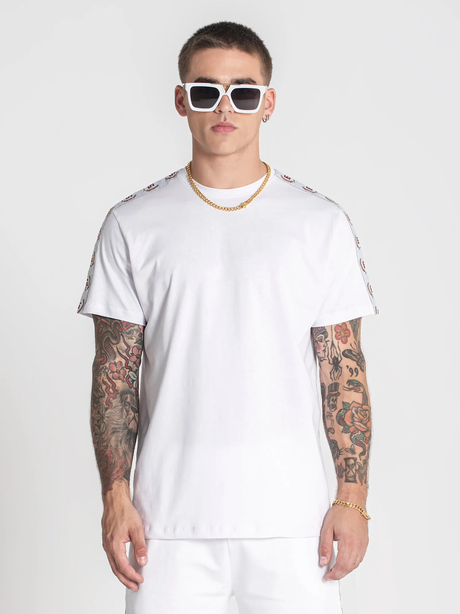 White Retro Tee