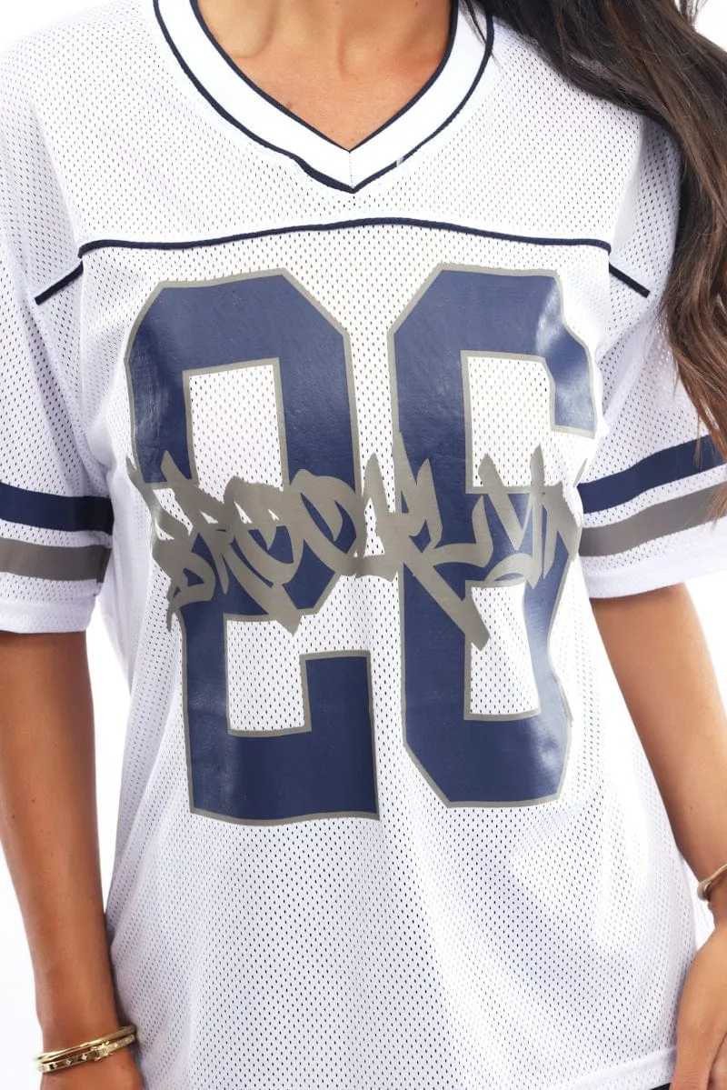White Sport Tee Short Sleeve