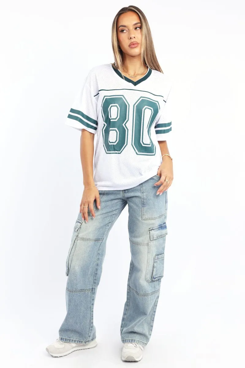 White Sport Tee Short Sleeve