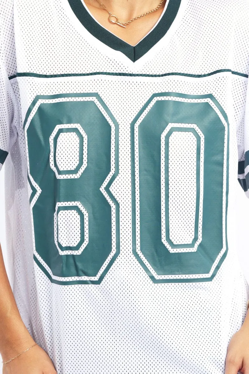 White Sport Tee Short Sleeve