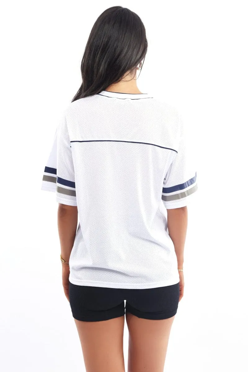 White Sport Tee Short Sleeve