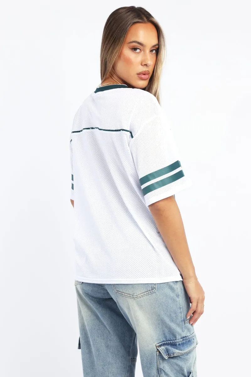White Sport Tee Short Sleeve