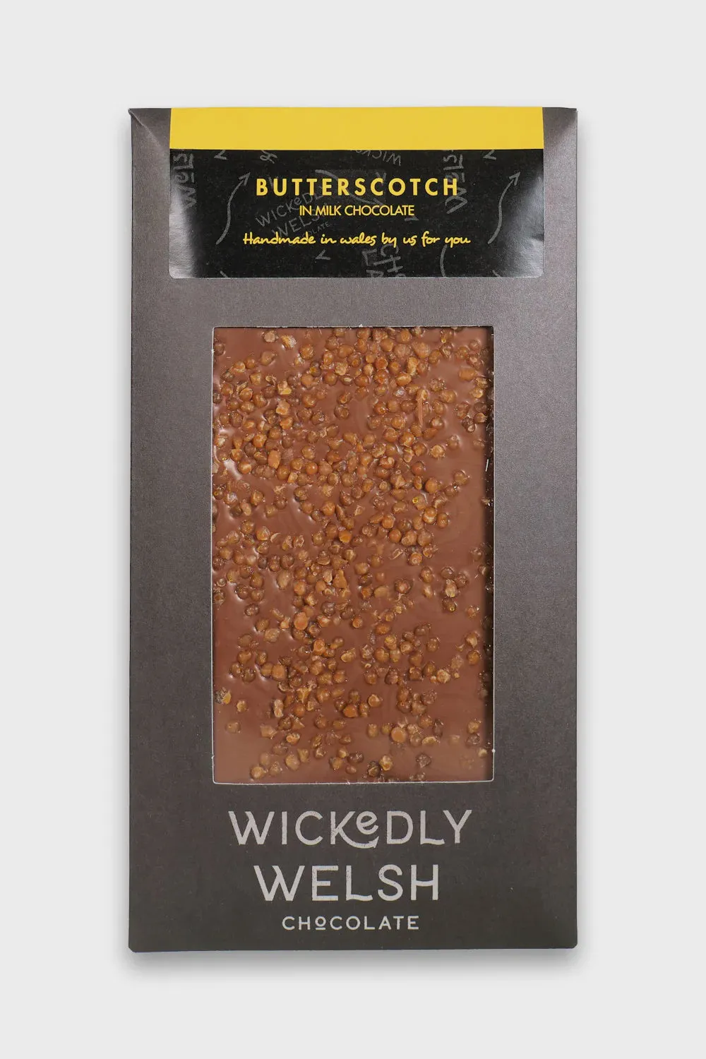 Wickedly Welsh Butterscotch Milk Chocolate Bar