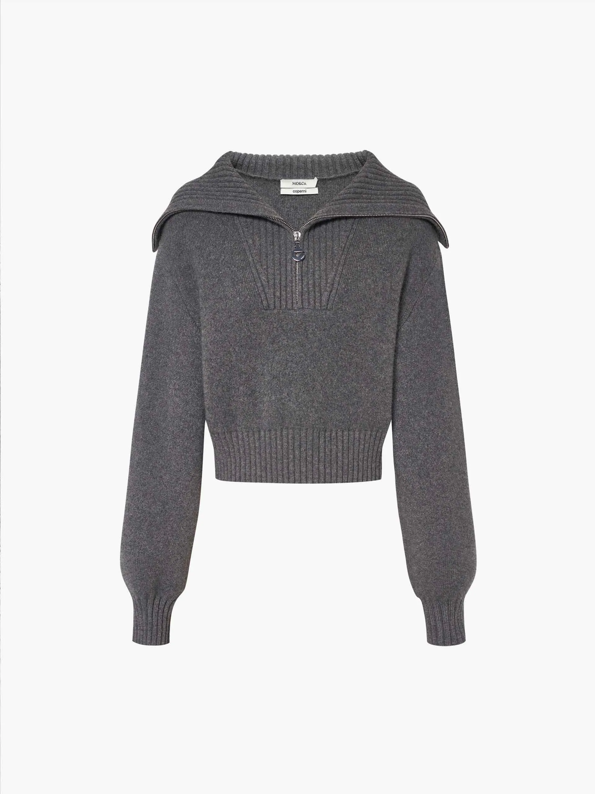 Wide Lapel Knitted Sweater