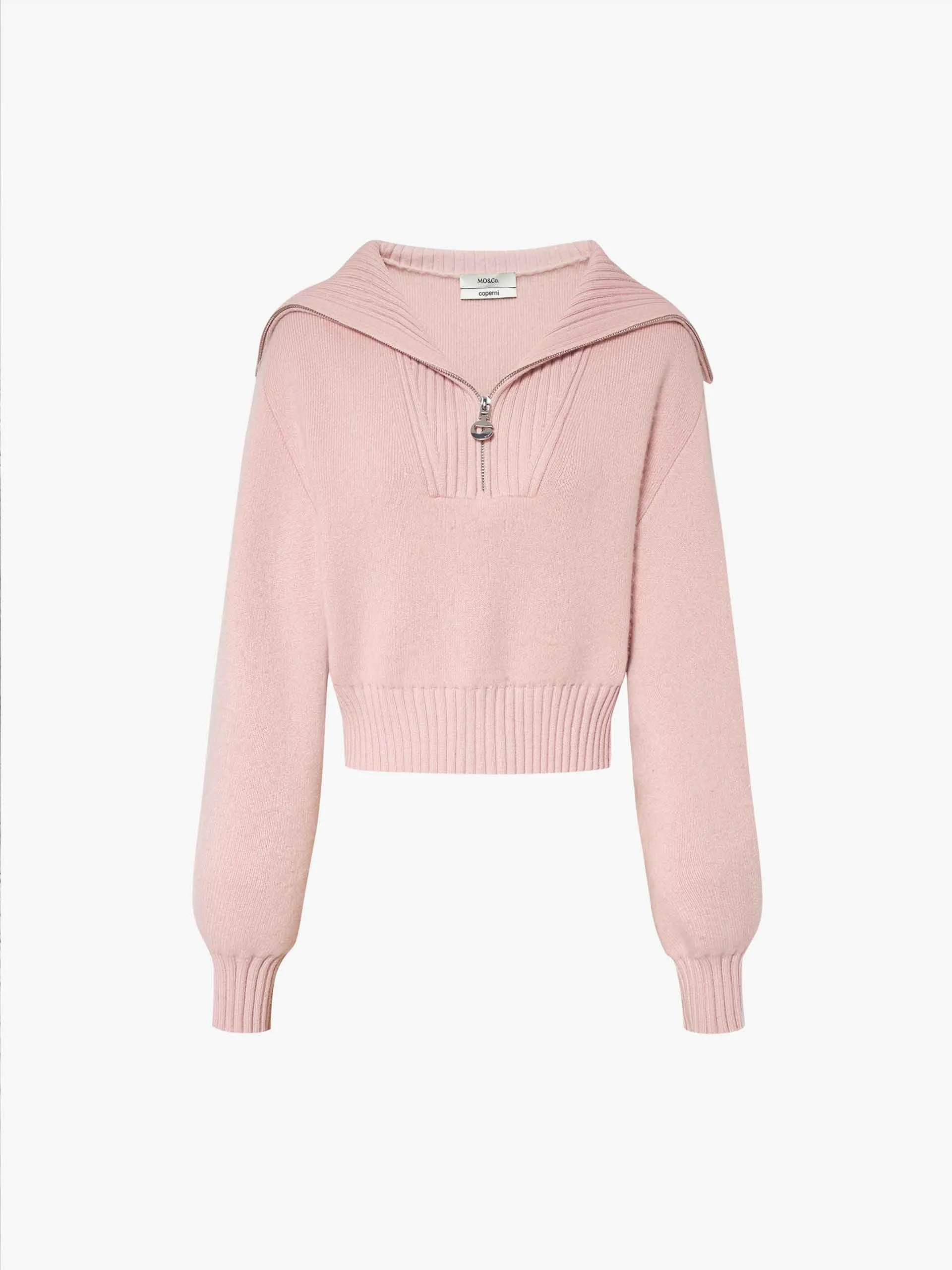 Wide Lapel Knitted Sweater