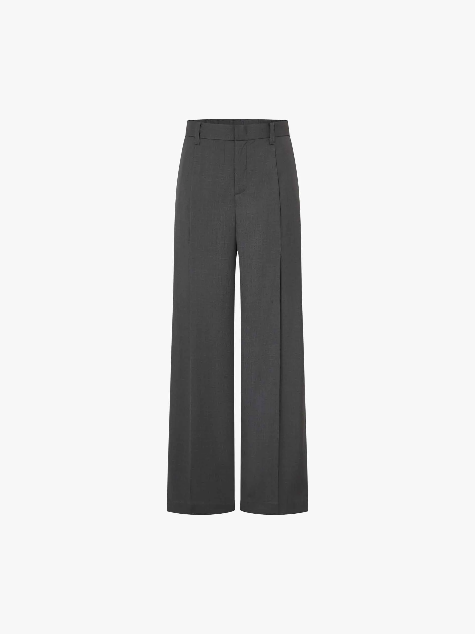 Wide-Leg Tailored Trousers