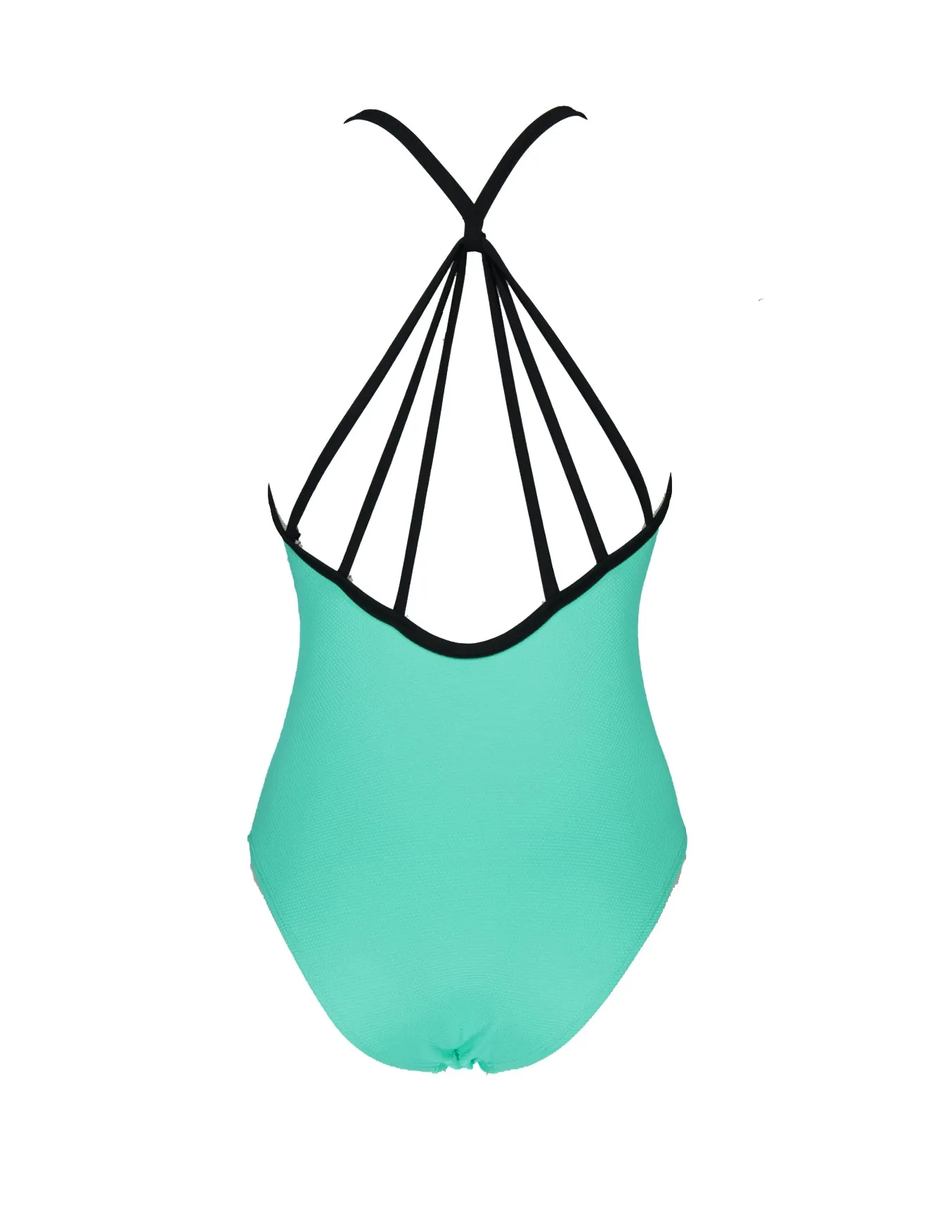 Women Swimsuit Textured Teal - سباح