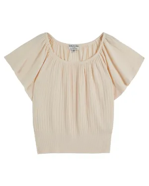 Women T-Shirt Cream - قصيرة