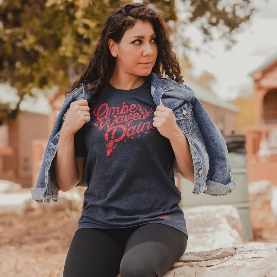 Women's Amber Waves Boyfriend Fit T-Shirt - Midnight Navy