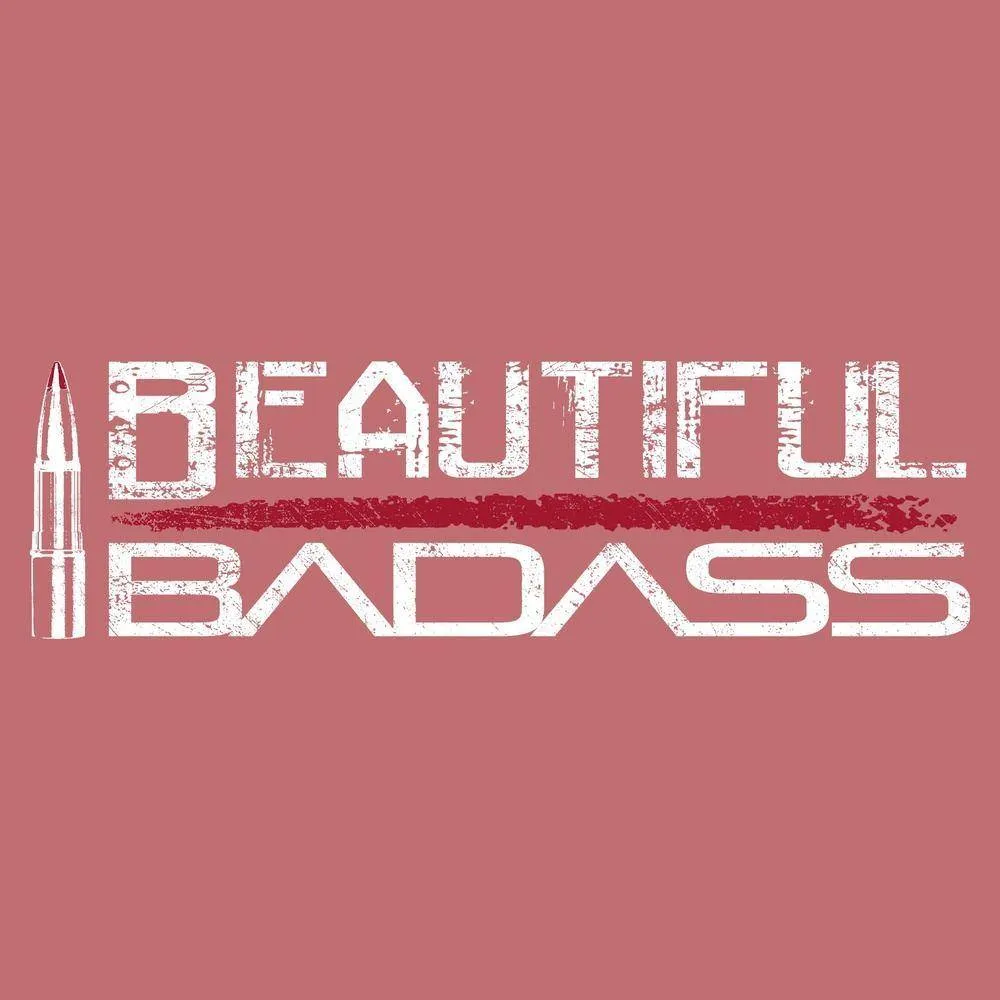 Women's Beautiful Badass Boyfriend Fit T-Shirt - Heather Mauve
