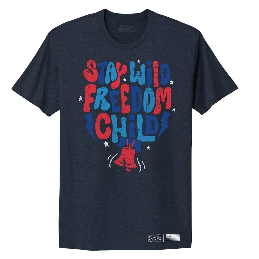 Women's Freedom Child Boyfriend Fit T-Shirt - Midnight Navy