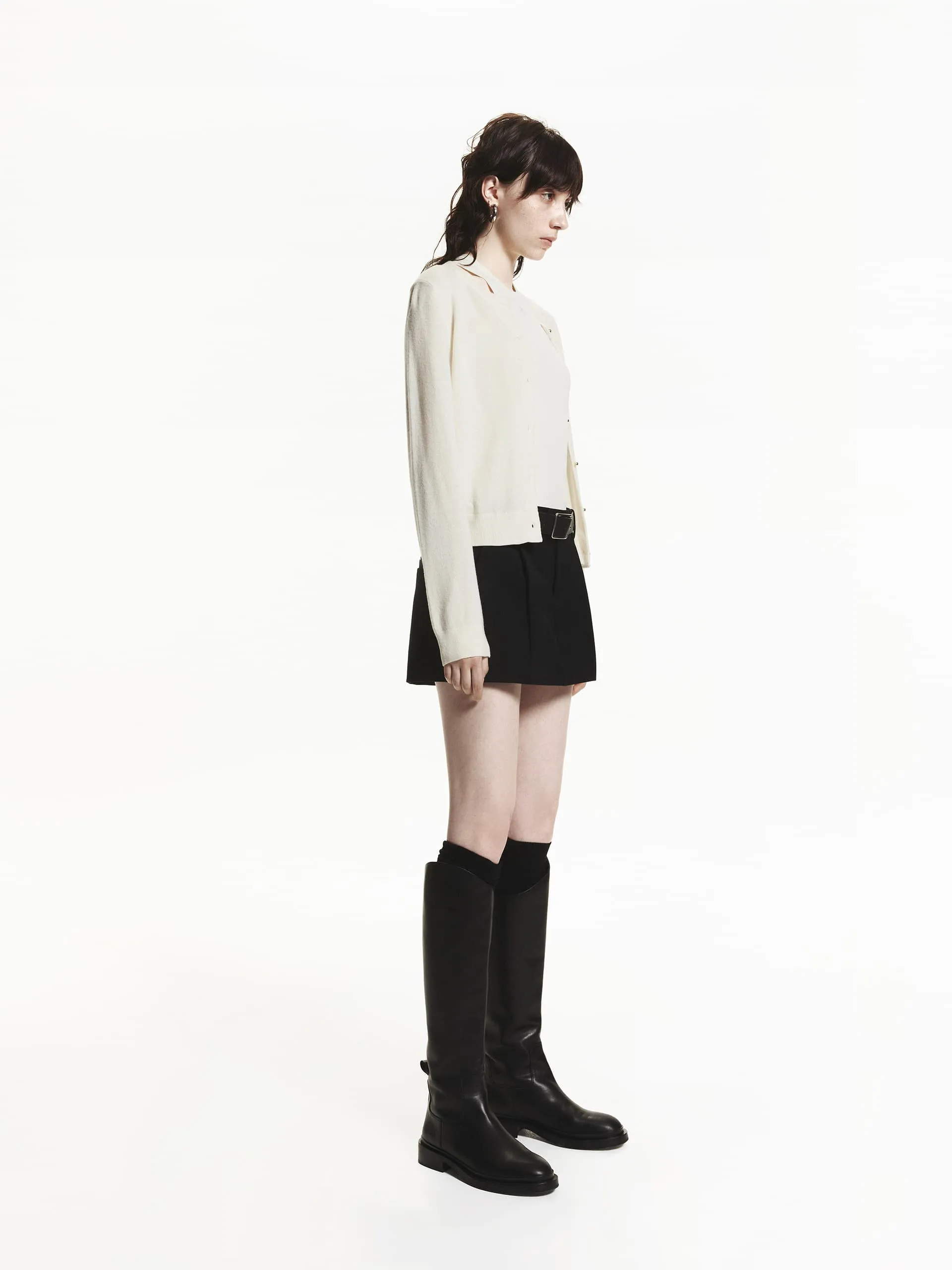 Wool Blend Mini Skort