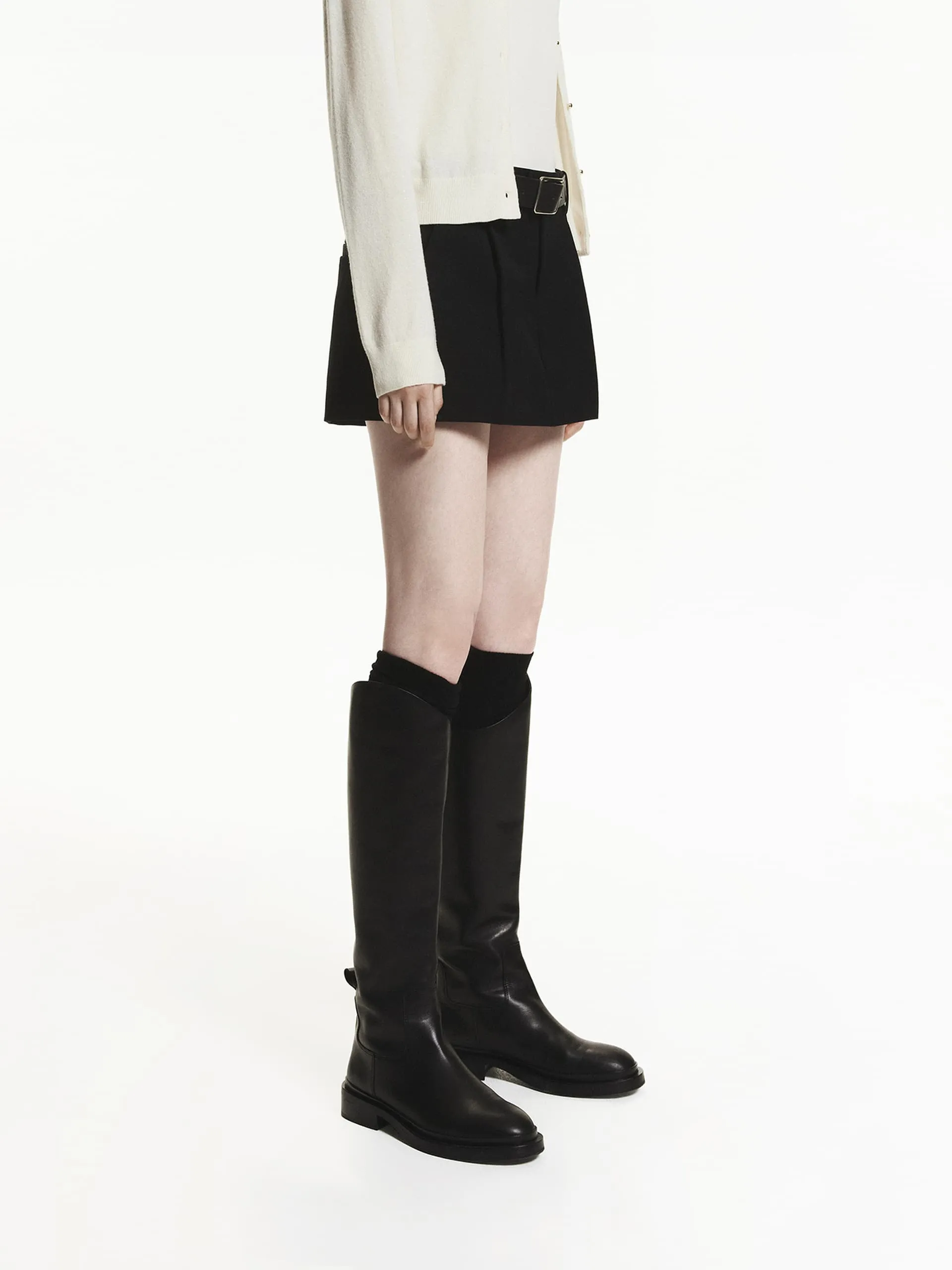 Wool Blend Mini Skort