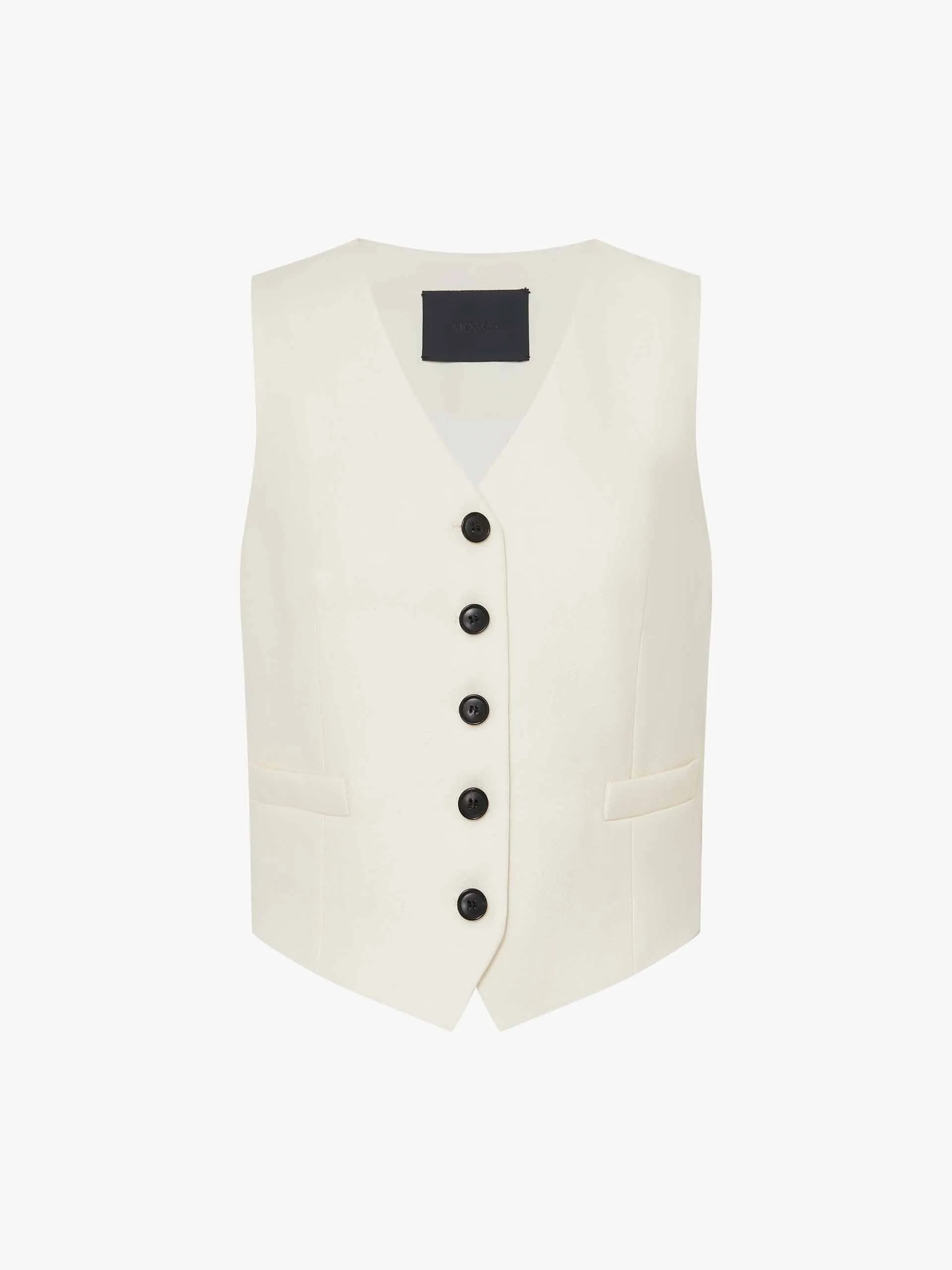 Wool Blend Tailored Vest