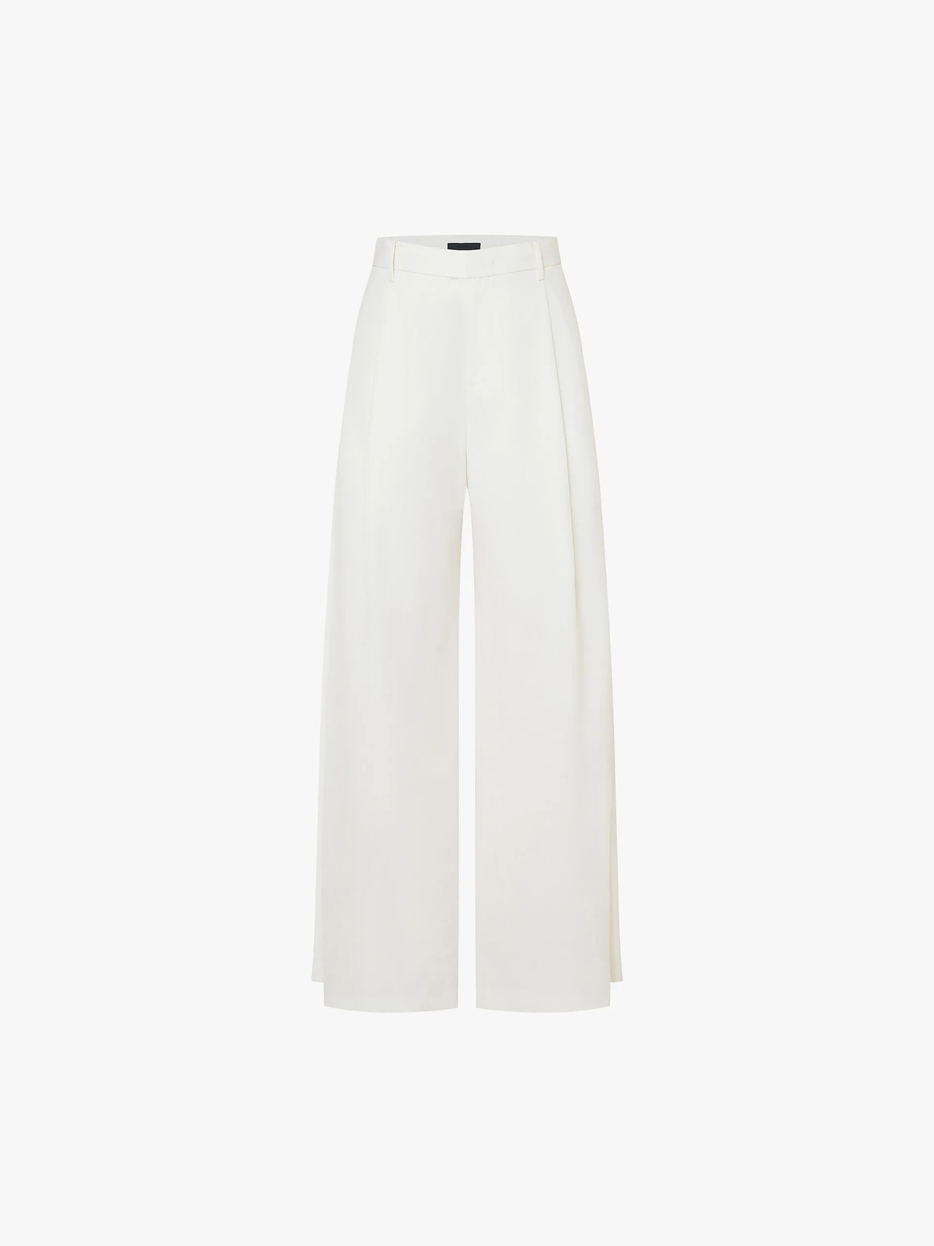 Wool Blend Wide Leg Pants