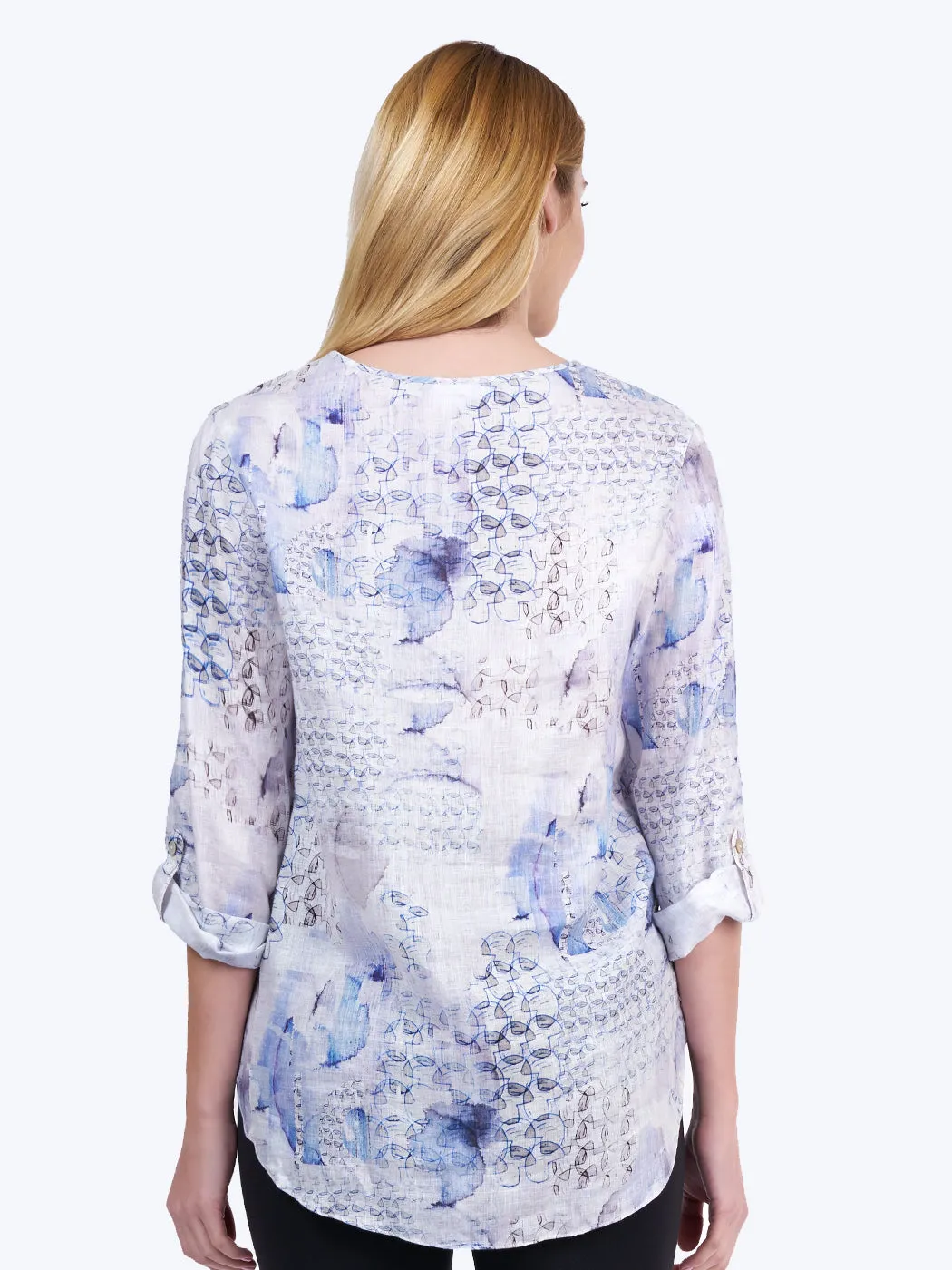 Xander Print- Linen Voile Avlyne Blouse