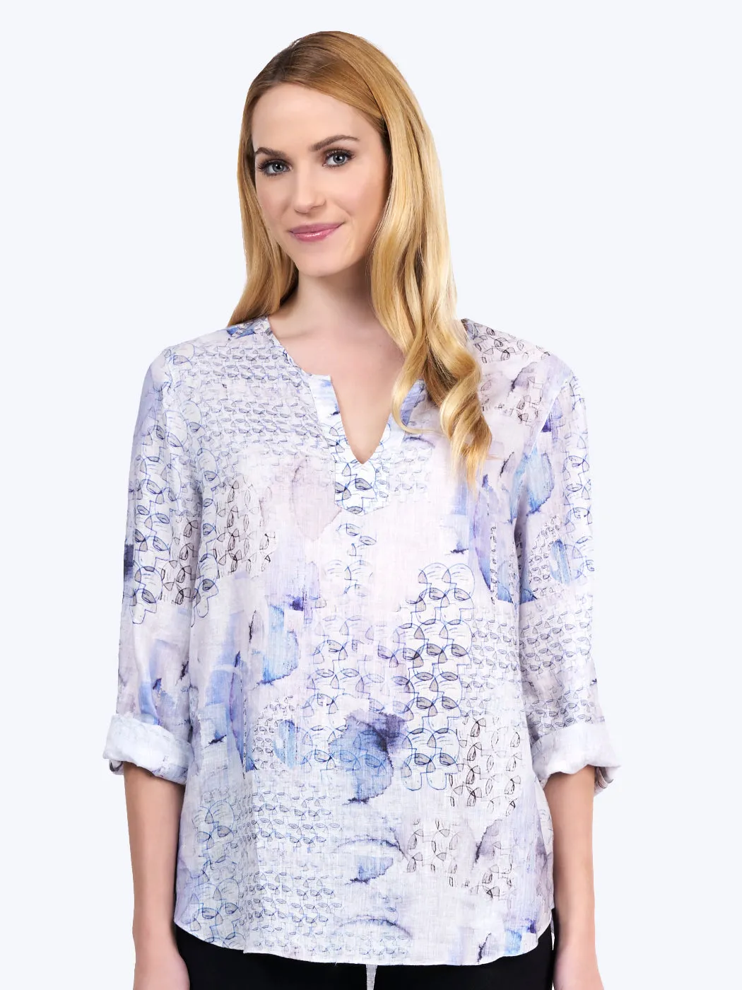 Xander Print- Linen Voile Avlyne Blouse