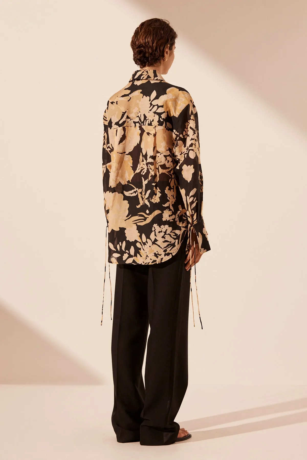 XENIA OVERSIZED PATCH POCKET SHIRT