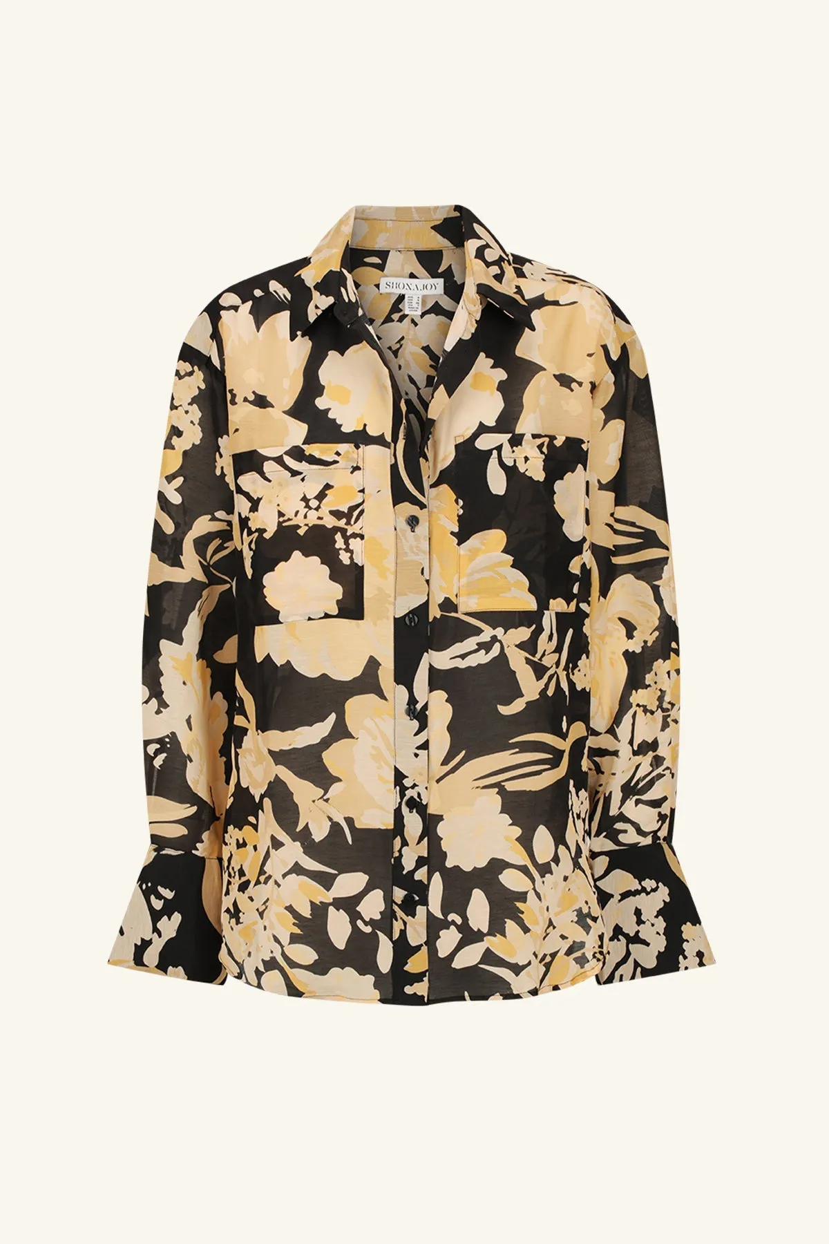 XENIA OVERSIZED PATCH POCKET SHIRT