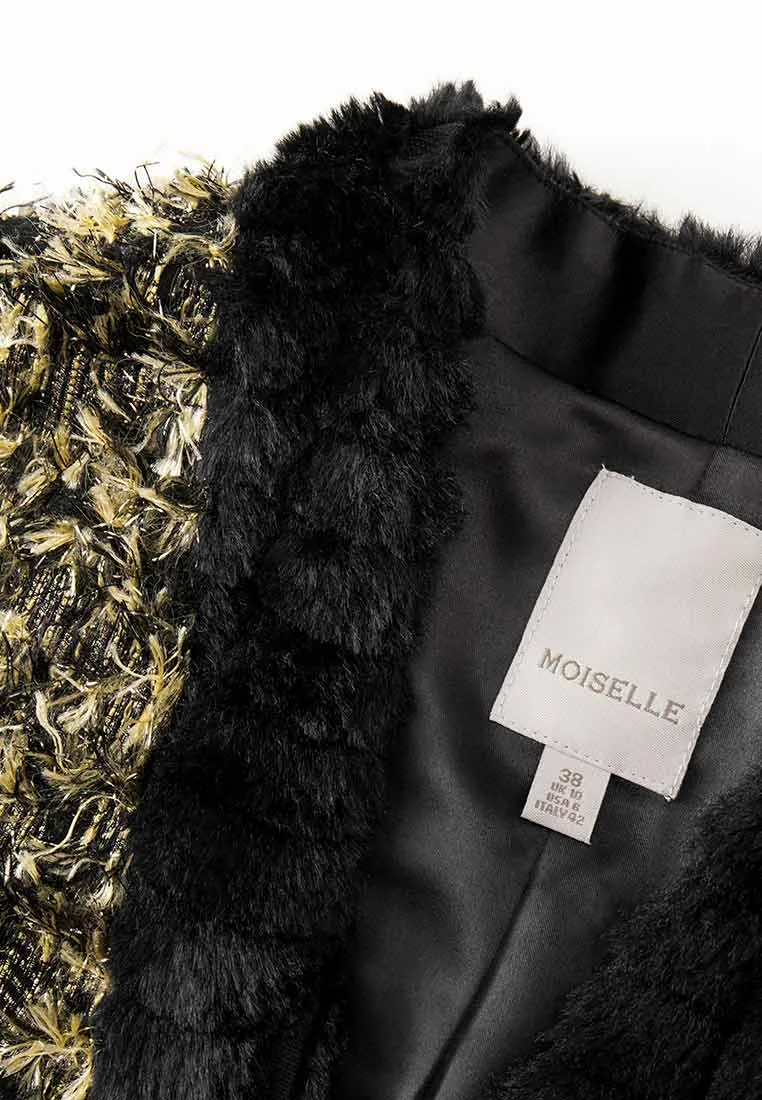 Yellow-Gold Detail Medium Coat