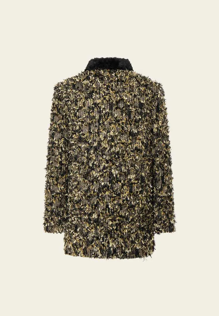 Yellow-Gold Detail Medium Coat
