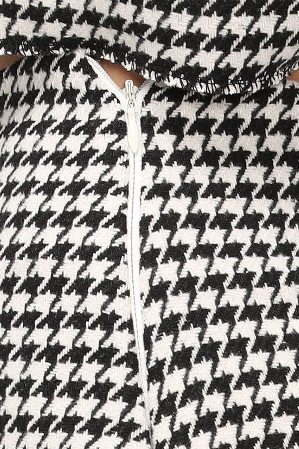 Zendaya Houndstooth Mini Skirt